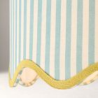 Pink Chicken Stripe Flush Mount (18")