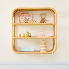 Adria Rattan Wall Shelf (25")