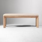 Essex Wood &amp; Upholstered Dining Bench (52")