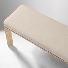 Essex Wood &amp; Upholstered Dining Bench (52")