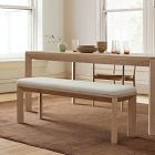 Essex Wood &amp; Upholstered Dining Bench (52")