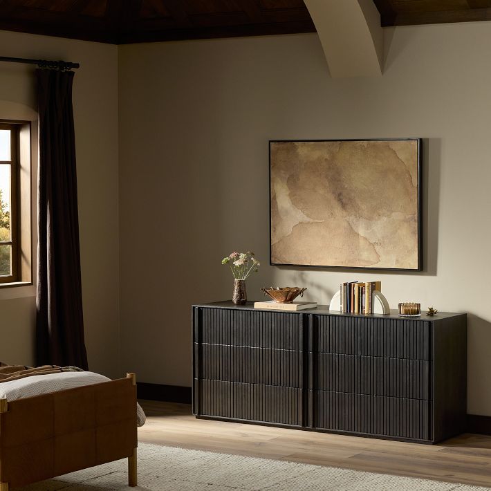 Zahra Oak 6-Drawer Dresser 75