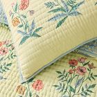 Pink Chicken Poppy Floral Quilt &amp; Shams