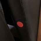 Open Box: Spencer Wood-Framed Leather Recliner - Sauvage Leather Nero, Pecan