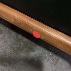 Open Box: Spencer Wood-Framed Leather Recliner - Sauvage Leather Nero, Pecan