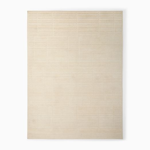 Textured Tile Wool Rug by West Elm