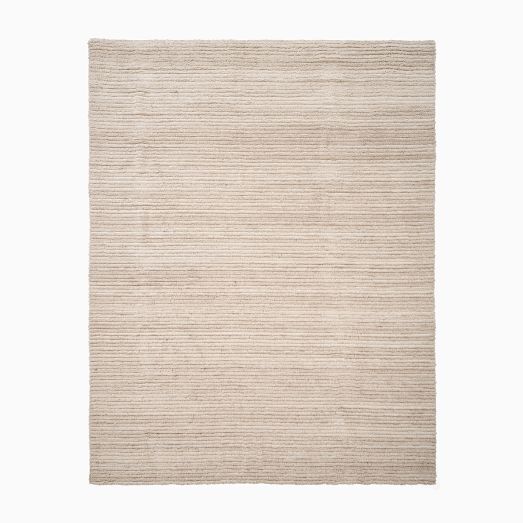 Luxe Ribbed Shag Wool Rug by West Elm