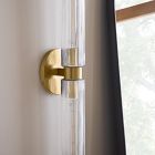 Weston Fluted Glass Double Long Indoor/Outdoor Sconce (29")