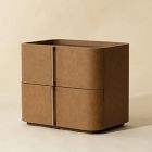 Hinsdale Vegan Leather Curved Nightstand (26"&ndash;34")