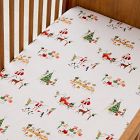 Santa's Workshop Crib Fitted Sheet