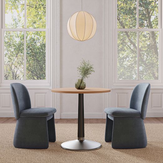 Raymond Restaurant Dining Table - Wood - Round by West Elm