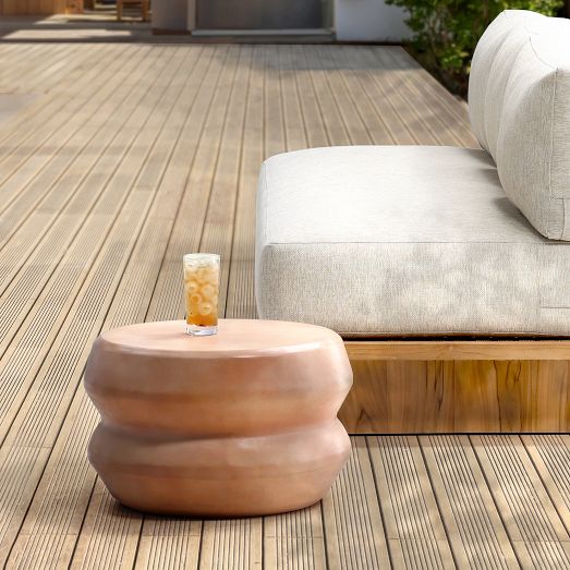 Sayanth Round Outdoor Side Table (21") by West Elm