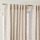 Ruffle Linen Light-Filtering Curtain