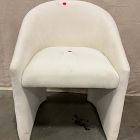 Open Box: Adler Dining Chair - Performance Distressed Velvet Alabaster