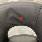 Open Box: Boerum Leather Dining Chair - Ludlow Leather Black, Blonde