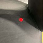 Open Box: Boerum Leather Dining Chair - Ludlow Leather Black, Blonde