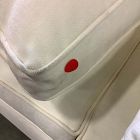 Open Box: Harris Right-Arm 2 Seater Sofa - Performance Distressed Velvet Alabaster