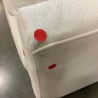 Open Box: Harris Right-Arm 2 Seater Sofa - Performance Distressed Velvet Alabaster