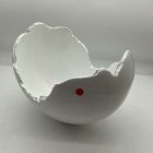 Open Box: Burled Glossy White Bowl
