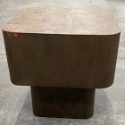 Open Box: Euclid End Table (20") - Warm Umber Burl