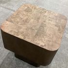 Open Box: Euclid End Table (20") - Warm Umber Burl