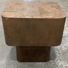 Open Box: Euclid End Table (20") - Warm Umber Burl