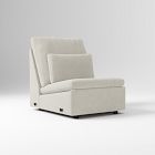 Open Box: Harmony Modular Reclining Motion Armless Single - Performance Distressed Velvet Frost Gray