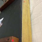 Open Box: Harmony Ottoman (47") - Performance Distressed Velvet Dijon Dark Walnut