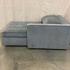 Open Box: Harris Right-Arm Storage Chaise - Performance Distressed Velvet Pewter
