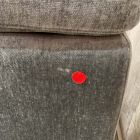 Open Box: Leo Motion Armless Chaise - Performance Distressed Velvet Graphite