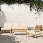 Mara Vista Outdoor 2-Piece Chaise Sectional (88"), Lounge Chair &amp; Coffee Table (44") Set