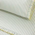 Pink Chicken Ruffle Stripe Sheet Set