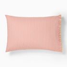 Pink Chicken Ruffle Stripe Pillowcase Set