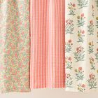 Pink Chicken Stripes &amp; Poppy Floral Organic Swaddle Set