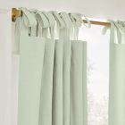 Cotton Tie-Top Blackout Curtain