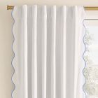 Open Box: Ripple Blackout Curtain (48"W x 108") - White/Blue