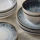 Reactive Glaze Stoneware Dinnerware (Set of 16)