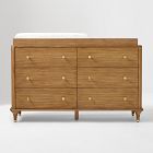 Sprig 6-Drawer Wide Dresser with Removable Topper (58")