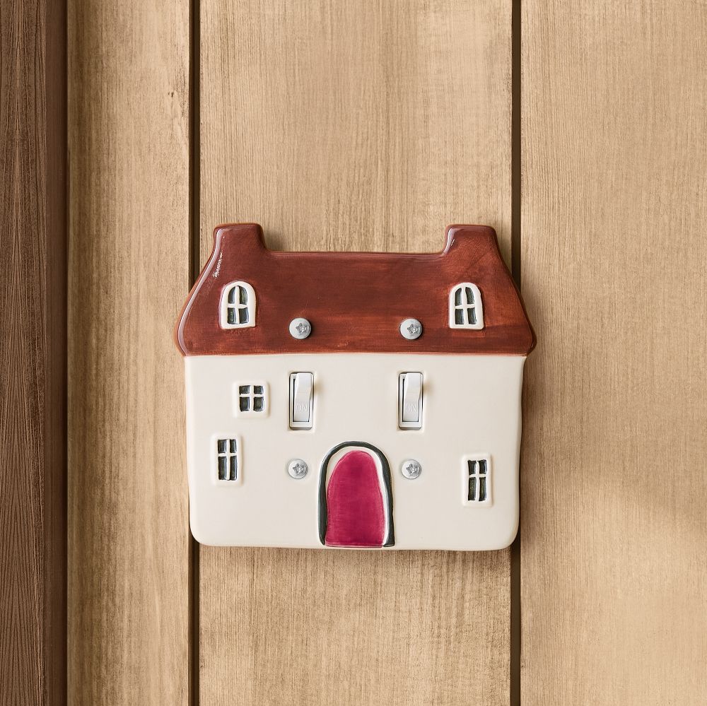 Emma Chamberlain Cottage Switch Plate - Brown, 5.5"W