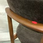 Open Box: Edison Dining Chair - Performance Modern Chenille Espresso, Cool Walnut