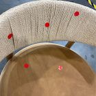 Open Box: Ezra Counter Stool (26") - Ludlow Leather Sesame, Blonde