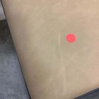 Open Box: Freeman Leather Pivot Dining Chair - Ludlow Leather Cumin, Textured Antique Bronze