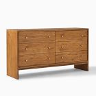 Open Box: Miles 6 Drawer Dresser (60") - Toasted Oak