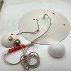 Open Box: Piero Pendant (20") -  Eggshell, Antique Brass