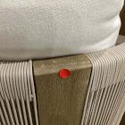 Open Box: Porto Outdoor Swivel Dining Chair - Reef &amp; Alabaster Cushions