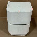 Open Box: Solstice Painted Raffia Mini Nightstand (16") - Whitewash