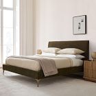 Customizable Upholstered Bed - Metal Legs