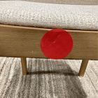 Open Box: Como Dining Chair - Deco Weave Sand, Blonde