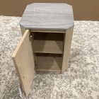 Open Box: Essex Cerused Marble Nightstand (18") - Cove