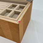 Open Box: Georgia Graphic Wood Jewelry Box - Natural Oak 